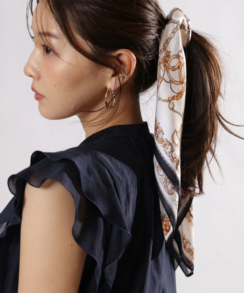 JUSGLITTY（ジャスグリッティー）の「ピンタックレーステープブラウス（シャツ/ブラウス・レディース・オフホワイト/ネイビー/ピンク・1/2）」の8枚目の写真