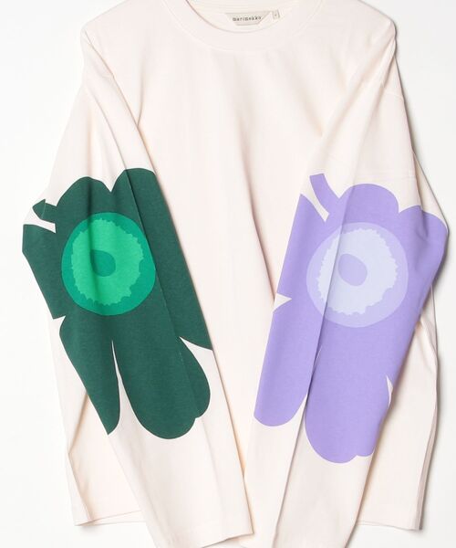 marimekko（マリメッコ）の「【kioski】 Siksak Unikko / shirt（Tシャツ/カットソー・レディース・ホワイト・MEDIUM/X-SMALL）」の15枚目の写真