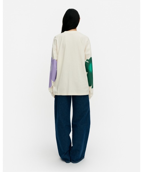 marimekko（マリメッコ）の「【kioski】 Siksak Unikko / shirt（Tシャツ/カットソー・レディース・ホワイト・MEDIUM/X-SMALL）」の3枚目の写真