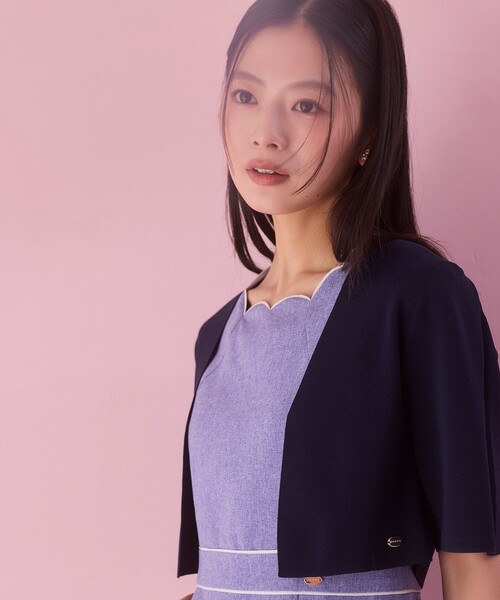 TOCCA（トッカ）の「FLORAL SILHOUETTE ドレス（ワンピース・レディース・ブルー系/グレー系・0/2/4/6）」の14枚目の写真