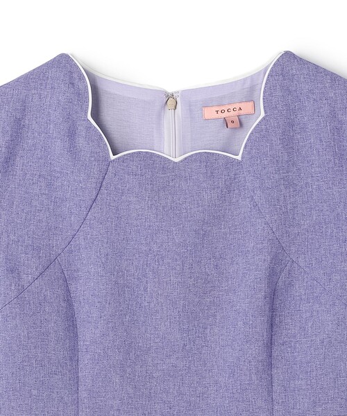 TOCCA（トッカ）の「FLORAL SILHOUETTE ドレス（ワンピース・レディース・ブルー系/グレー系・0/2/4/6）」の6枚目の写真