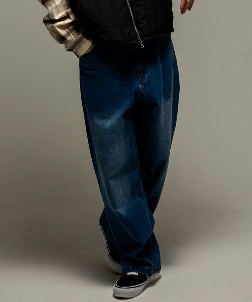 430（フォーサーティ）の「mp14907- DLS-S SLVG DENIM H-WASH デニムパンツ(26-089)（デニムパンツ・メンズ・ブラック/インディゴブルー・34/32/30/28）」の3枚目の写真