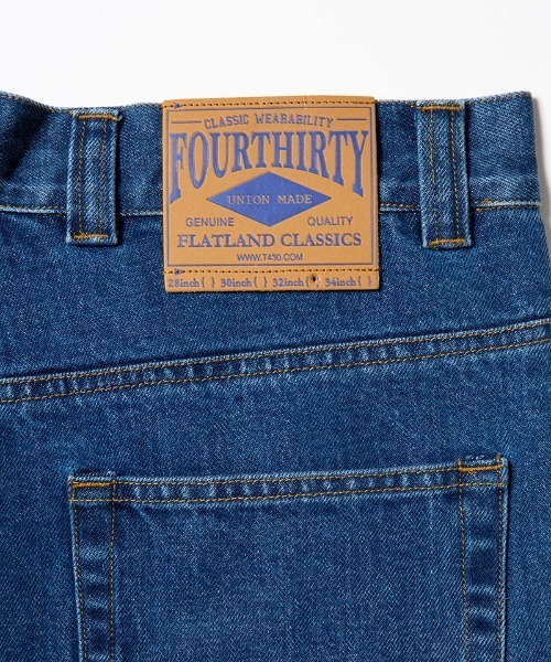 430（フォーサーティ）の「mp14907- DLS-S SLVG DENIM H-WASH デニムパンツ(26-089)（デニムパンツ・メンズ・ブラック/インディゴブルー・34/32/30/28）」の20枚目の写真