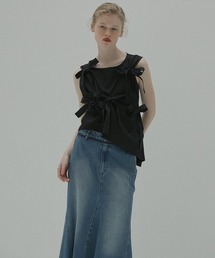 LE CIEL BLEU | タンクwボウズ / Tank w/Bows(Tシャツ/カットソー)