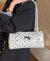 GEMEDA（ジェメダ）の「スタッズ風ドットデザインショルダーバッグ（ショルダーバッグ）」