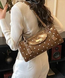 GEMEDA（ジェメダ）の「スタッズ風ドットデザインショルダーバッグ（ショルダーバッグ）」