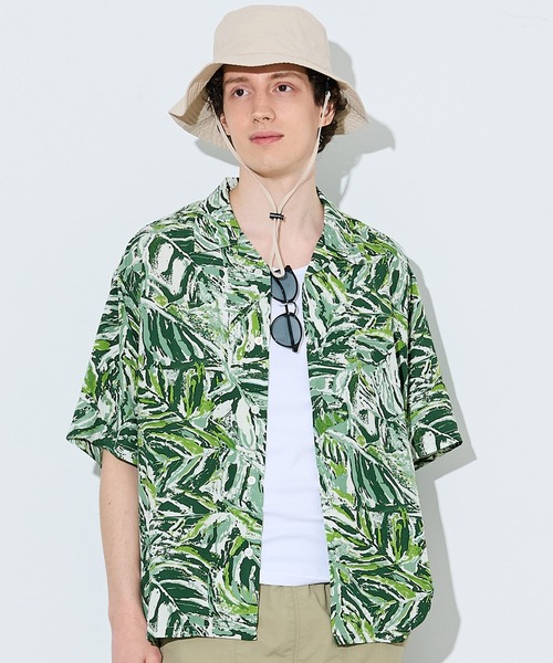 coca(coca)(コカ)の「アソート柄開襟半袖シャツ(シャツ/ブラウス・メンズ・C/D/A/B・L/M/XL)」の1枚目の写真