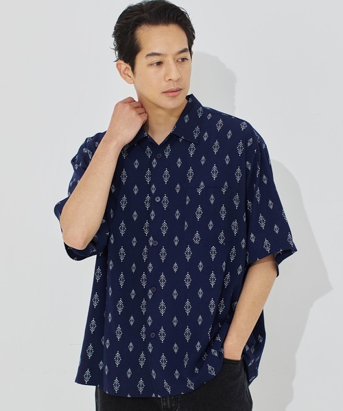 coca(coca)(コカ)の「アソート柄開襟半袖シャツ(シャツ/ブラウス・メンズ・C/D/A/B・L/M/XL)」の3枚目の写真