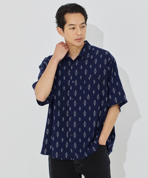 coca(coca)(コカ)の「アソート柄開襟半袖シャツ(シャツ/ブラウス・メンズ・C/D/A/B・L/M/XL)」の13枚目の写真