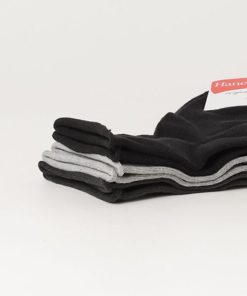 HANES(ヘインズ)の「【Hanes/ヘインズ】レディース 【3足組】Hanes originals スニーカーインソックス(ソックス/靴下・レディース・その他1/その他・SMALL)」の4枚目の写真