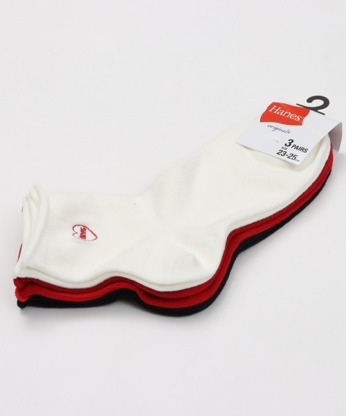 HANES(ヘインズ)の「【Hanes/ヘインズ】レディース 【3足組】Hanes originals スニーカーインソックス(ソックス/靴下・レディース・その他1/その他・SMALL)」の7枚目の写真