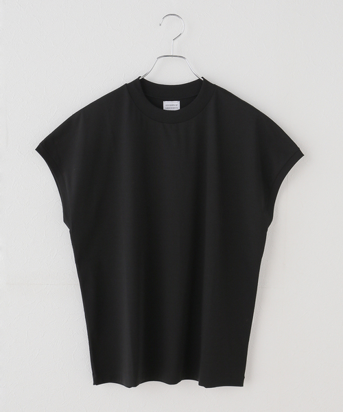IENA(イエナ)の「GGG/ジージージー Crew Neck French Sleeve T Tシャツ 02-01-1873(Tシャツ/カットソー・レディース・ホワイト/ブラック・FREE)」の1枚目の写真