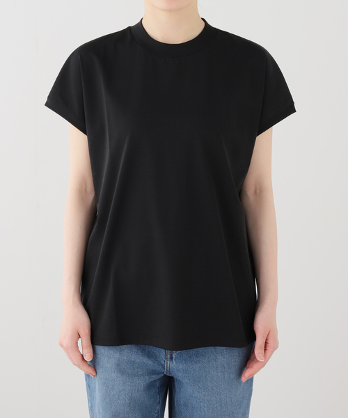 IENA(イエナ)の「GGG/ジージージー Crew Neck French Sleeve T Tシャツ 02-01-1873(Tシャツ/カットソー・レディース・ホワイト/ブラック・FREE)」の3枚目の写真