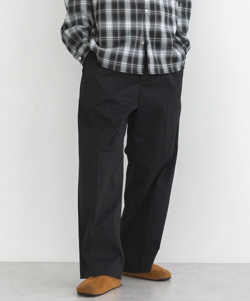 CRAFT STANDARD BOUTIQUE(クラフトスタンダードブティック)の「ワンタックチノスラックス(その他パンツ・メンズ・チャコールグレー/ブラック/ベージュ・L/M)」の2枚目の写真