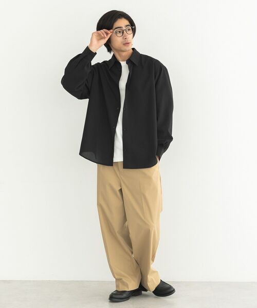CRAFT STANDARD BOUTIQUE(クラフトスタンダードブティック)の「ワンタックチノスラックス(その他パンツ・メンズ・チャコールグレー/ブラック/ベージュ・L/M)」の9枚目の写真