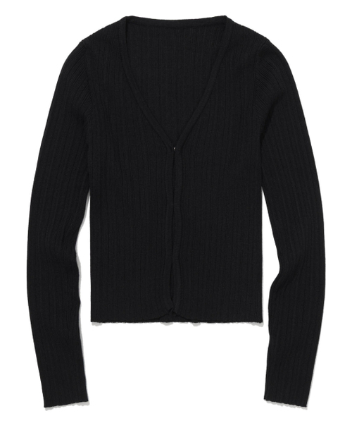 MOAA(モア)の「Form Hook Cardigan (BLACK)(カーディガン/ボレロ・レディース・その他・FREE)」の7枚目の写真