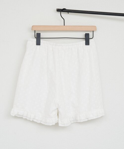 DISCOAT（ディスコート）の「【umm.】花柄刺繍ショートパンツ（その他パンツ・レディース・ブラック/オフホワイト・FREE）」の6枚目の写真