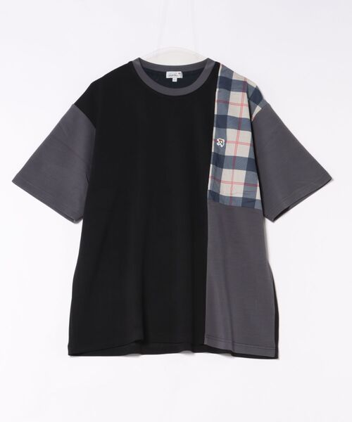 Arnold Palmer（アーノルドパーマー）の「エアーポンチ カラーブロッキング Tシャツ（Tシャツ/カットソー・メンズ・ブルー/ホワイト/ブラック・LL/L/M）」の2枚目の写真