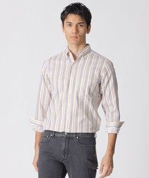 Paul Stuart(�|�[���X�`���A�[�g)�̃}���`�X�g���C�v�E�{�^���_�E���V���c(�V���c/�u���E�X)