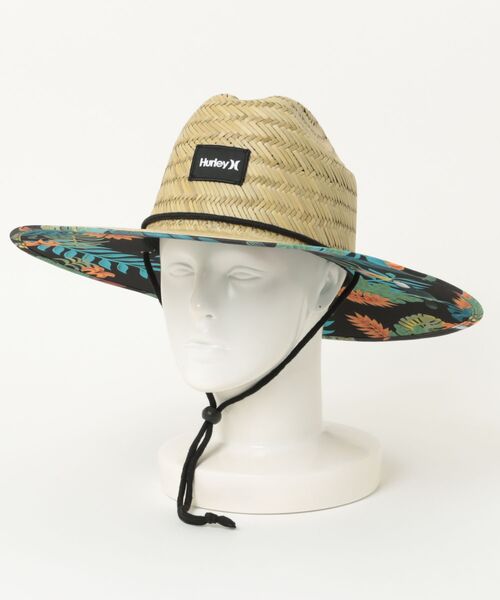 Hurley (ハーレー)の「【Hurley:ハーレー】ストローハット JAVA STRAW(ハット・メンズ・ブラック/グリーン系その他・FREE)」の1枚目の写真