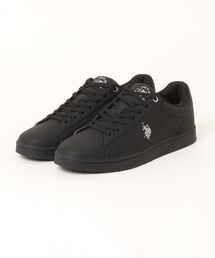LB/S （エルビーエス）の「【U.S. POLO ASSN./ユーエスポロアッスン】ワンポイント ブランドロゴスニーカー ローカット PUレザー シンプル きれいめ カジュアル 通勤 通学（スニーカー）」