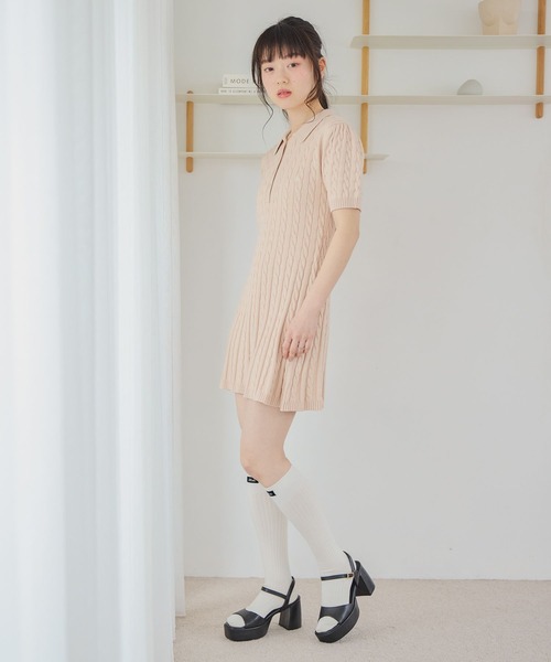 Heather(ヘザー)の「ミニマル厚底ヒールサンダル 668496(サンダル・レディース・ベージュ/ブラック/アイボリー・M/L)」の18枚目の写真