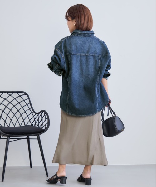 COHINA(コヒナ)の「【接触冷感・防臭】アセテートバックサテンナロースカート 【低身長・小柄女性】(スカート・レディース・グレイッシュベージュ/ベージュ/ブラウン・XS-Short/S-Short/XS-Regular/S-Regular)」の19枚目の写真