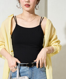 限定展開　<抗菌防臭・接触冷感・UVカット>バンブー カップ 付き キャミソール