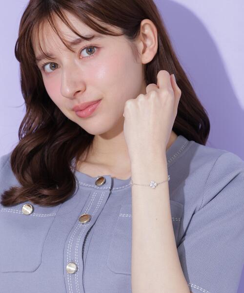 JILL by JILL STUART（ジルバイジルスチュアート）の「Cubicクローバーブレスレット（ブレスレット・レディース・シルバー/ゴールド・FREE）」の11枚目の写真