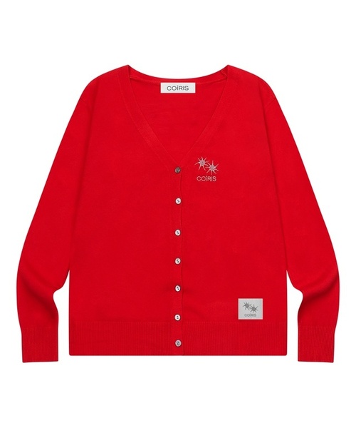 COIRIS_(コイリス)の「ロビアンソフトVネックカーディガン(4カラー)(カーディガン/ボレロ・レディース・レッド/Beige/ブラック/グレー・FREE)」の4枚目の写真
