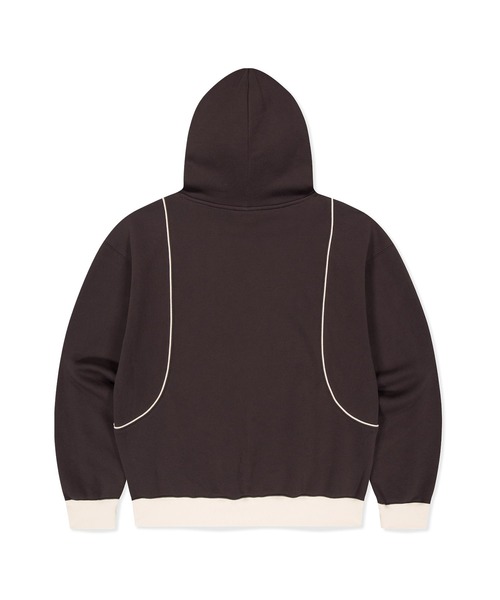 SUNLOVE（サンラブ）の「Crescent Brushed Hoodie（パーカー・レディース・ブラウン/サーモンピンク/アイボリー・S/L/M）」の9枚目の写真