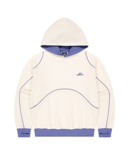 SUNLOVE（サンラブ）の「Crescent Brushed Hoodie（パーカー・レディース・ブラウン/サーモンピンク/アイボリー・S/L/M）」の22枚目の写真
