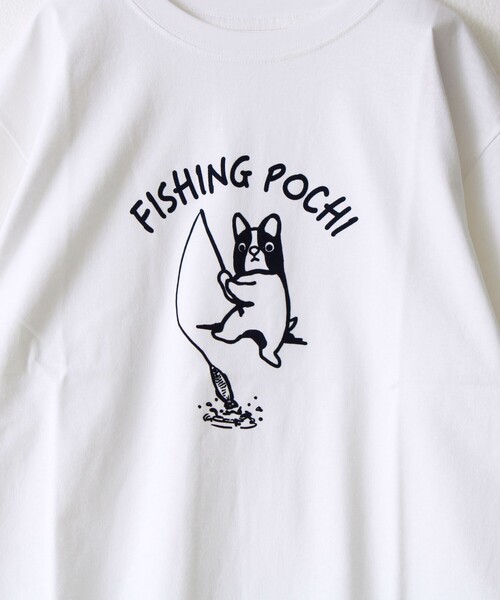FREDY MAC(フレディーマック)の「【マックT】【Fishing Pochi】original body T-shirts(Tシャツ/カットソー・メンズ・サックスブルー・L/M)」の3枚目の写真