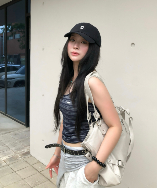 COVERNAT WOMAN(カバーナットウーマン)の「ウィメンズストライプノースリーブネイビー(Tシャツ/カットソー・レディース・その他・WM/WS)」の2枚目の写真