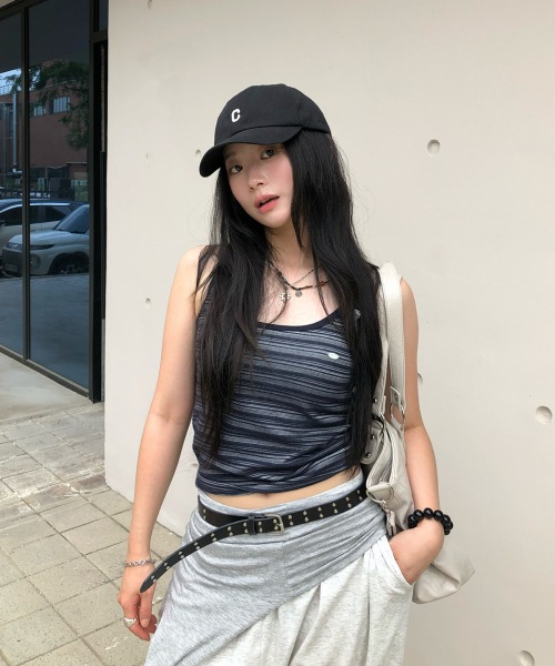 COVERNAT WOMAN(カバーナットウーマン)の「ウィメンズストライプノースリーブネイビー(Tシャツ/カットソー・レディース・その他・WM/WS)」の3枚目の写真