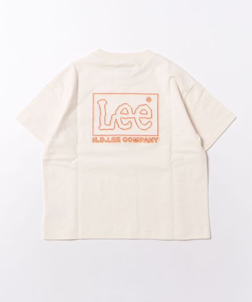 Lee(リー)の「Lee/リー【110-150cm】LeeバックプリントTシャツ(Tシャツ/カットソー・キッズ・ブルー/ベージュ/ホワイト・110/120/130/140/150)」の4枚目の写真