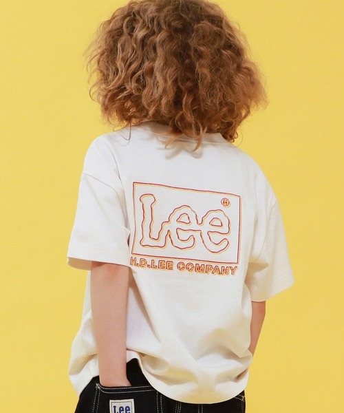 Lee(リー)の「Lee/リー【110-150cm】LeeバックプリントTシャツ(Tシャツ/カットソー・キッズ・ブルー/ベージュ/ホワイト・110/120/130/140/150)」の2枚目の写真