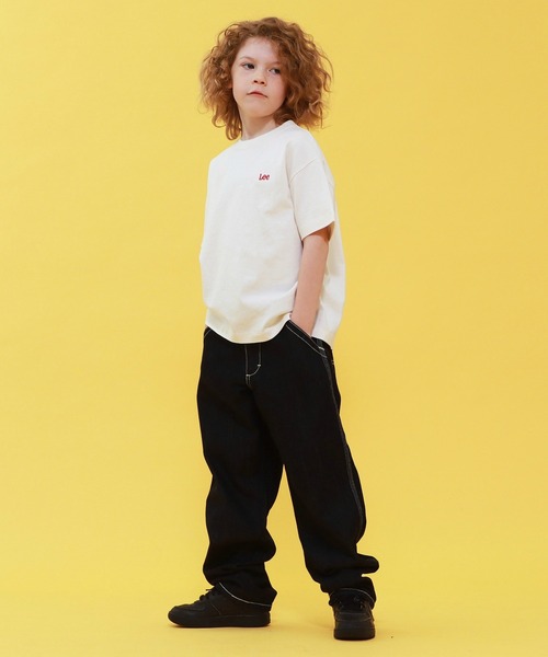Lee(リー)の「Lee/リー【110-150cm】LeeバックプリントTシャツ(Tシャツ/カットソー・キッズ・ブルー/ベージュ/ホワイト・110/120/130/140/150)」の16枚目の写真