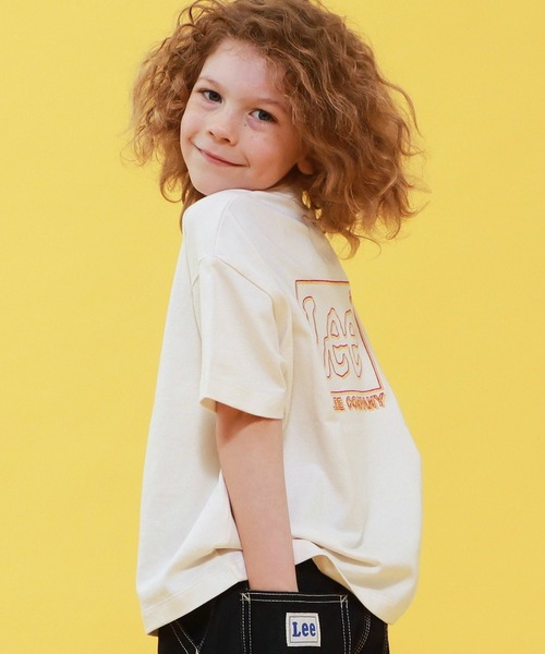 Lee(リー)の「Lee/リー【110-150cm】LeeバックプリントTシャツ(Tシャツ/カットソー・キッズ・ブルー/ベージュ/ホワイト・110/120/130/140/150)」の11枚目の写真