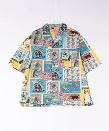 CORISCO（コリスコ）の「レトロアニマル総柄半袖オープンシャツ(M1)（シャツ/ブラウス）」