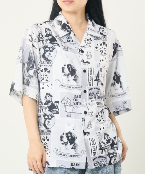 CORISCO(コリスコ)の「レトロアニマル総柄半袖オープンシャツ(M1)(シャツ/ブラウス・メンズ・その他3/その他2/その他1/その他4・MEDIUM/X-LARGE/LARGE)」の4枚目の写真