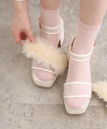 ESPERANZA | 【ナチュ盛り/約10cm】ナチュ盛り2WAYフリルサンダル(サンダル)