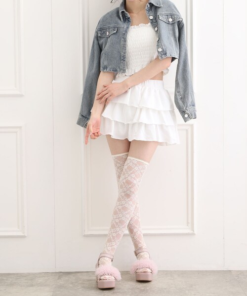 ESPERANZA（エスペランサ）の「【ナチュ盛り/約10cm】ナチュ盛り2WAYフリルサンダル（サンダル・レディース・アイボリー/ブラック/ブルー/ピンク系・S/M/L/LL）」の14枚目の写真