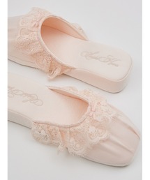 SNIDEL HOME（スナイデルホーム）の「サテンレースルームシューズ（ルームシューズ/スリッパ）」