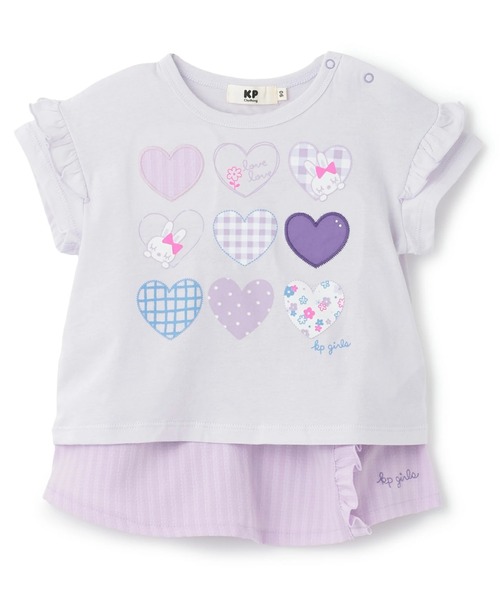 KP(ケーピー)の「mimiちゃん Tシャツ・キュロット セット(Tシャツ/カットソー・キッズ・ラベンダー/ピンク・130cm/120cm/110cm/100cm/90cm)」の2枚目の写真