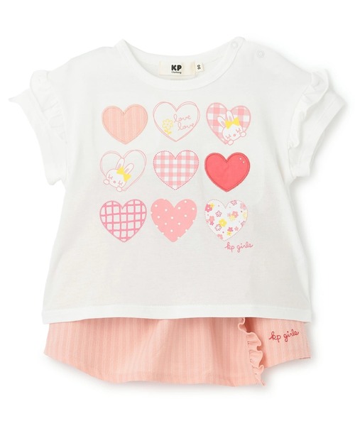 KP(ケーピー)の「mimiちゃん Tシャツ・キュロット セット(Tシャツ/カットソー・キッズ・ラベンダー/ピンク・130cm/120cm/110cm/100cm/90cm)」の1枚目の写真
