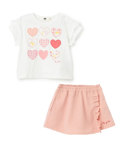 KP(ケーピー)の「mimiちゃん Tシャツ・キュロット セット(Tシャツ/カットソー・キッズ・ラベンダー/ピンク・130cm/120cm/110cm/100cm/90cm)」の4枚目の写真