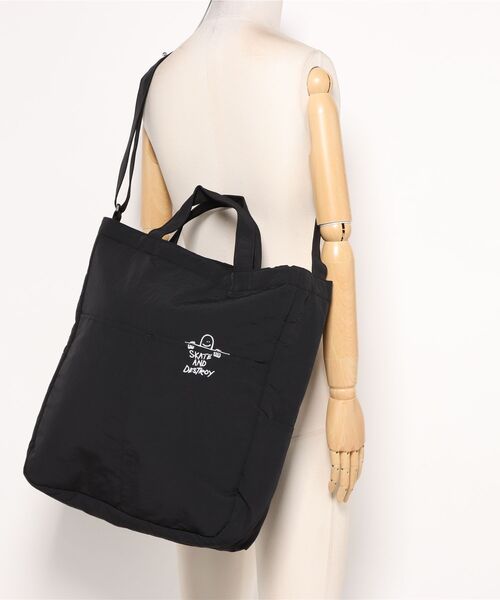 THRASHER（スラッシャー）の「THRASHER TOTE SHOULDER L（トートバッグ・メンズ・ブラック系その他/ブラック系その他2・FREE）」の3枚目の写真