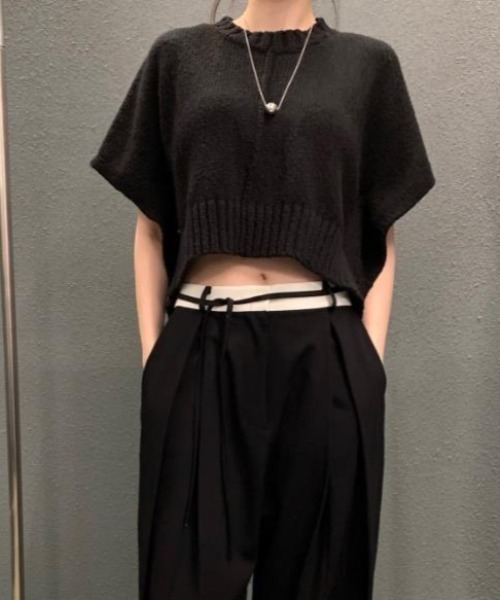 semplice(センプリチェ)の「Tシャツ【韓国ファッション】(Tシャツ/カットソー・レディース・ブラック/グリーン/ベージュ・F)」の6枚目の写真