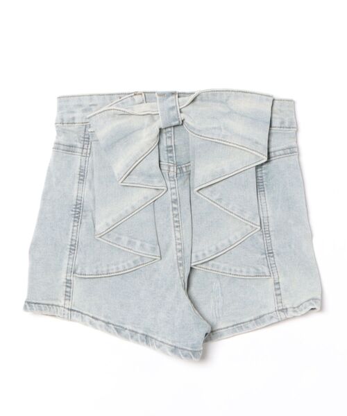 almo(アルモ)の「【LAMPOON】ヒップリボンデニムショーツ(デニムパンツ・レディース・ブルー・LARGE/SMALL/MEDIUM)」の13枚目の写真